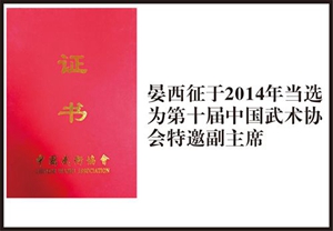 中国武术协会特邀副主席（第十届）